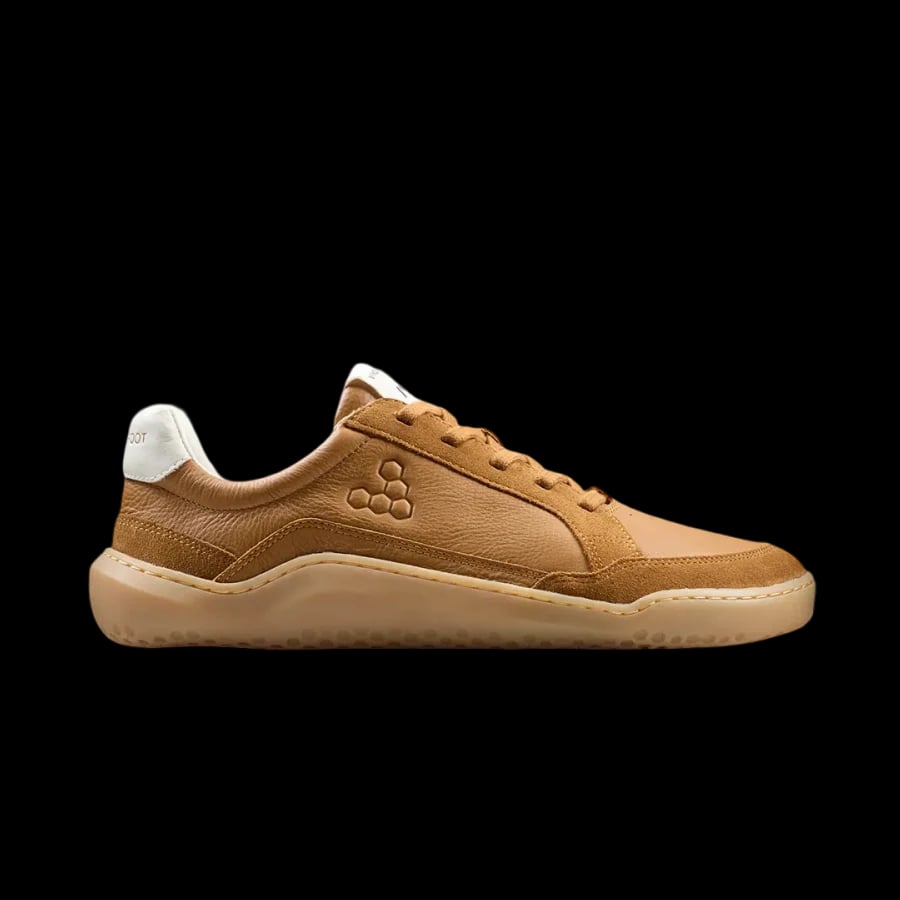 Gobi II Sneaker Premium Leather Men's Tan barefoot shoes